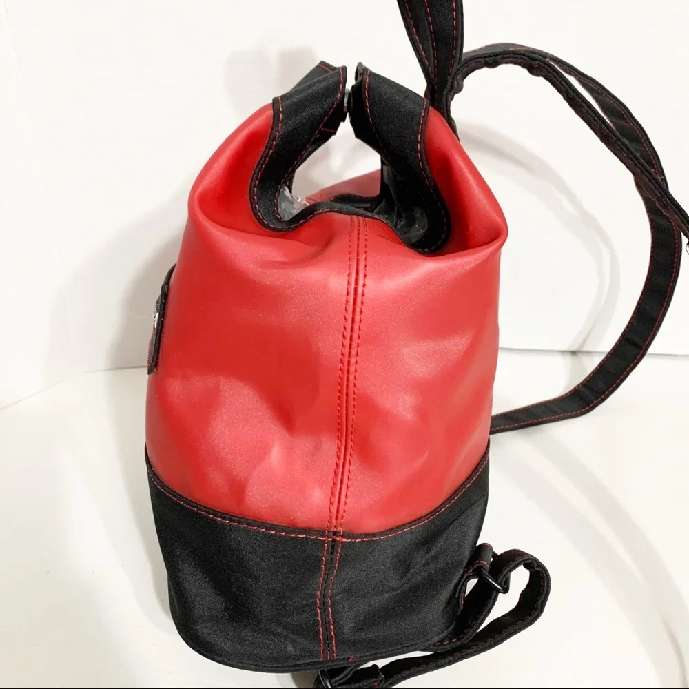 American Girl Doll Place New York Nylon Travel Backpack Tote Black / Red 🎒⚫️🔴